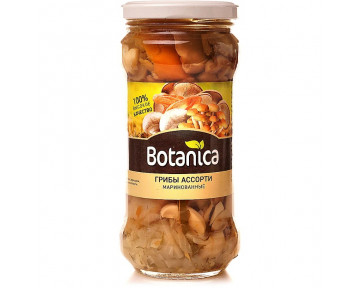 Грибы маринованные "ассорти" консерванные Botanica 370 мл 5 шт